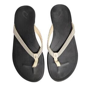 Olukai Ho'opio Sandals Womens 9 Comfort Flip Flop Thong Coastal Hawaii Beach